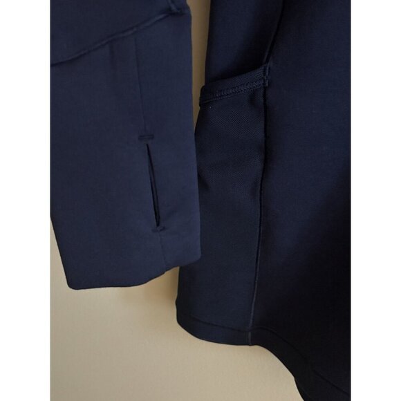 Nike Pro Shirt Womens Medium Blue Hyperwarm Mock Turtleneck Run Training - Picture 5 of 12